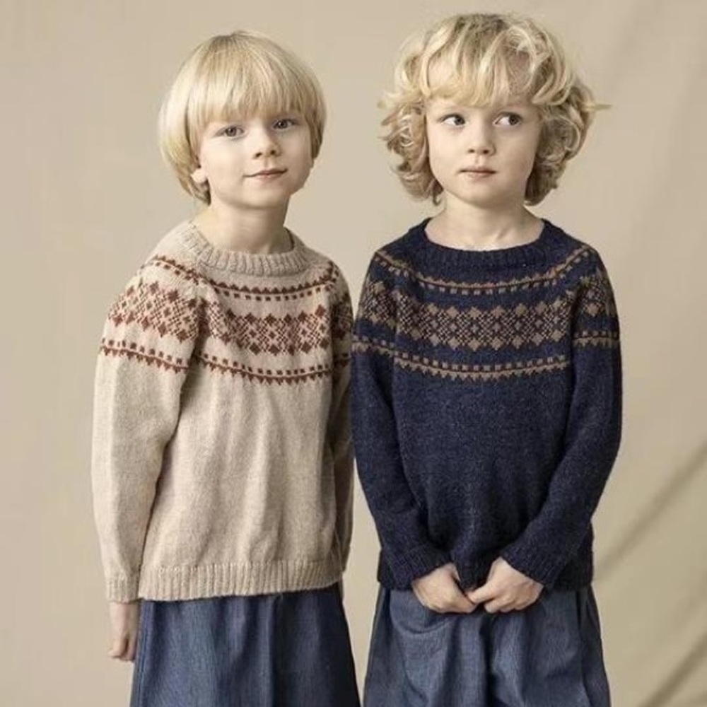 AS WE GROWN YOKE SWEATER BISQUE
